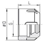 Sealed nut drawing